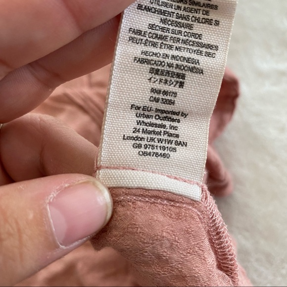 Free People Dusty Rose Peasant Top - Picture 8 of 11